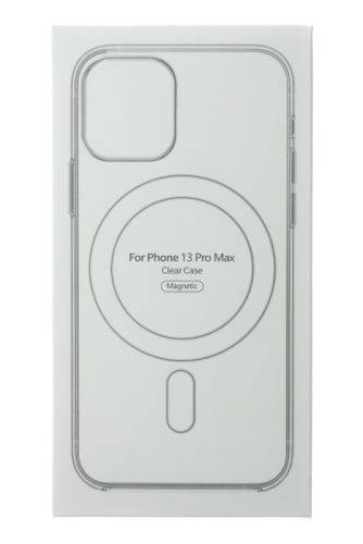 Чехол-накладка для iPhone 13 Pro Max Clear TPU поддержка MagSafe прозрачный коробка оптом, в розницу Центр Компаньон фото 3
