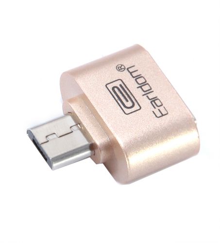 Адаптер USB MICRO USB OTG EarlDom ET-OT01 золото блистер оптом, в розницу Центр Компаньон фото 3