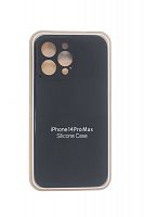 Купить Чехол-накладка для iPhone 14 Pro Max SILICONE CASE Защита камеры черный (18) оптом, в розницу в ОРЦ Компаньон
