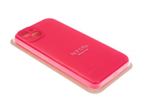 Чехол-накладка для iPhone 15 Plus VEGLAS SILICONE CASE NL Защита камеры глубокий розовый (47) оптом, в розницу Центр Компаньон фото 2