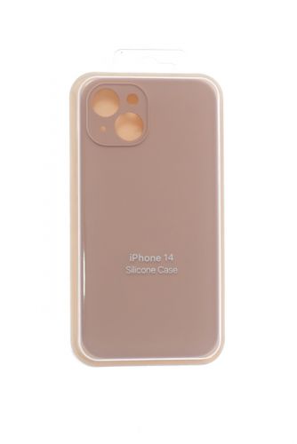 Чехол-накладка для iPhone 14 SILICONE CASE Защита камеры светло-розовый (19) оптом, в розницу Центр Компаньон