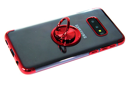 Чехол-накладка для Samsung G970 S10 E ELECTROPLATED TPU КОЛЬЦО красный оптом, в розницу Центр Компаньон фото 3