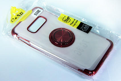 Чехол-накладка для Samsung G970 S10 E ELECTROPLATED TPU КОЛЬЦО красный оптом, в розницу Центр Компаньон фото 2