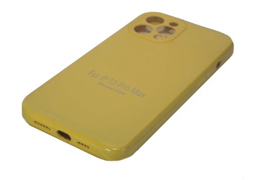 Чехол-накладка для iPhone 12 Pro Max VEGLAS SILICONE CASE NL Защита камеры желтый (4) оптом, в розницу Центр Компаньон фото 2