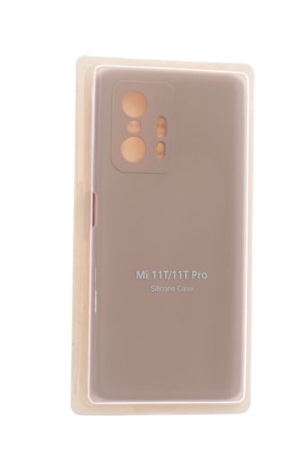 Чехол-накладка для XIAOMI Mi 11T SILICONE CASE закрытый светло-розовый (18) - фото