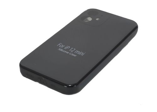 Чехол-накладка для iPhone 12 Mini VEGLAS SILICONE CASE NL Защита камеры черный (18) оптом, в розницу Центр Компаньон фото 2