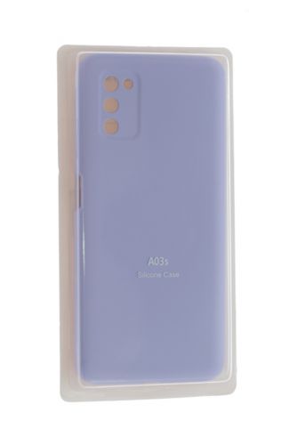 Чехол-накладка для Samsung A037F A03S SILICONE CASE закрытый сиреневый (13) - фото