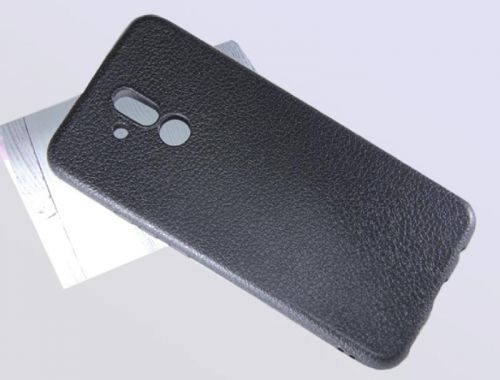 Чехол-накладка для HUAWEI Mate 20 Lite FASHION LITCHI TPU черный - фото