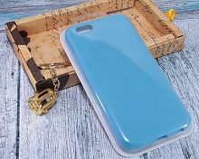 Чехол-накладка для iPhone 6/6S VEGLAS SILICONE CASE закрытый голубой (16) - фото