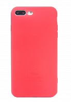 Чехол-накладка для iPhone 7/8 Plus FASHION TPU матовый б/отв красный - фото