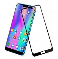 Защитное стекло для HUAWEI Honor 8C FULL GLUE коробка черный - фото