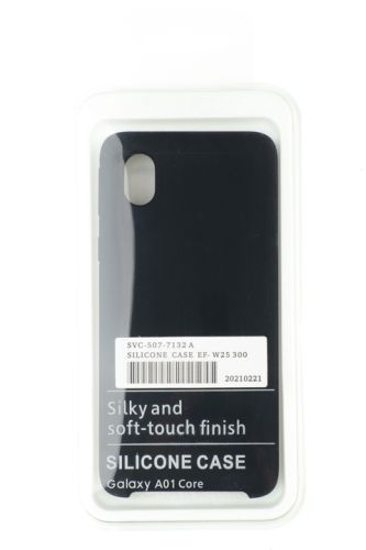 Чехол-накладка для Samsung A013F A01 Core SILICONE CASE OP черный (3) оптом, в розницу Центр Компаньон фото 4