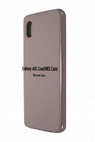 Купить Чехол-накладка для Samsung A013F A01 Core SILICONE CASE закрытый светло-розовый (18) оптом, в розницу в ОРЦ Компаньон