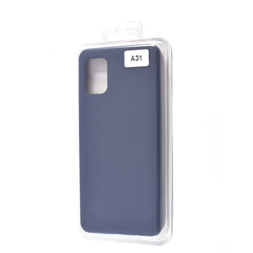 Чехол-накладка для Samsung A315F A31 VEGLAS SILICONE CASE закрытый темно-синий (8) - фото