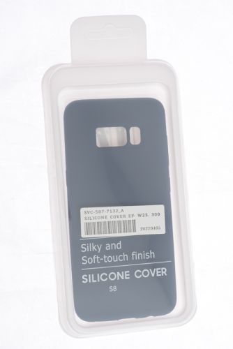 Чехол-накладка для Samsung G950F S8 SILICONE CASE NL OP закрытый темно-синий (8) оптом, в розницу Центр Компаньон фото 3