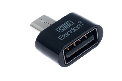 Адаптер USB MICRO USB OTG EarlDom ET-OT03 черный блистер оптом, в розницу Центр Компаньон фото 2
