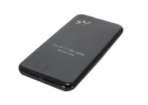 Чехол-накладка для iPhone 11 Pro Max VEGLAS SILICONE CASE Защита камеры (18) черный - оптовая продажа фото 2 Чехол-накладка для iPhone 11 Pro Max VEGLAS SILICONE CASE Защита камеры (18) черный - фото фото 2