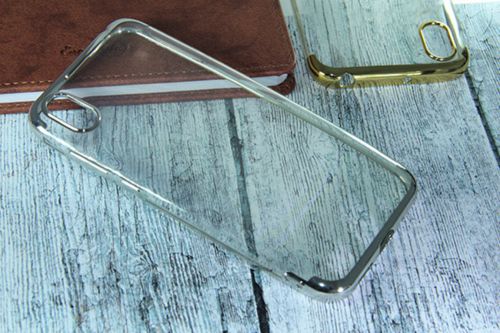 Чехол-накладка для HUAWEI Honor 8S/Y5 2019 ELECTROPLATED TPU DOKA серебро - оптовая продажа фото 5 Чехол-накладка для HUAWEI Honor 8S/Y5 2019 ELECTROPLATED TPU DOKA серебро - фото фото 5