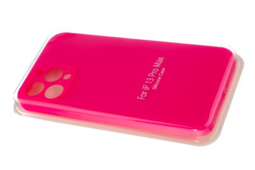 Чехол-накладка для iPhone 13 Pro Max VEGLAS SILICONE CASE NL Защита камеры глубокий розовый (47) оптом, в розницу Центр Компаньон фото 2