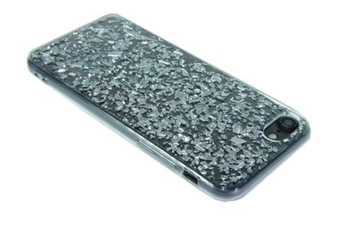 Чехол-накладка для iPhone 7/8/SE GLITTER TPU серебро оптом, в розницу Центр Компаньон фото 2