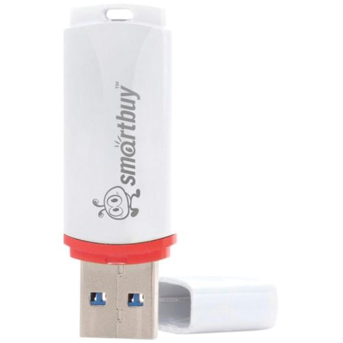 USB флэш карта 32 Gb USB 2.0 Smart Buy Crown белый оптом, в розницу Центр Компаньон