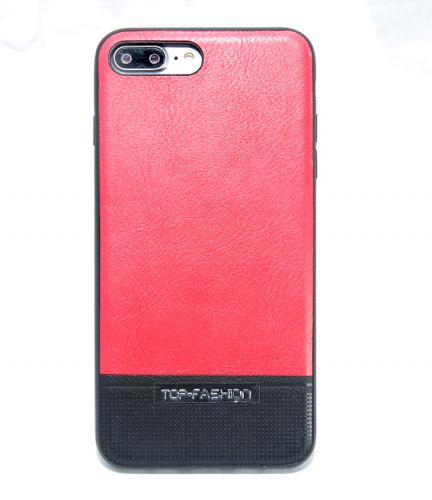 Чехол-накладка для iPhone 7/8 Plus TOP FASHION Комбо TPU красный пакет - фото