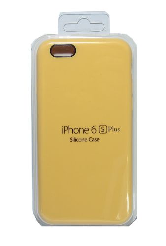 Чехол-накладка для iPhone 6/6S Plus SILICONE CASE желтый (4) оптом, в розницу Центр Компаньон