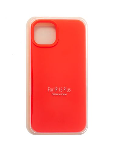 Чехол-накладка для iPhone 15 Plus SILICONE CASE закрытый ярко-розовый (29) оптом, в розницу Центр Компаньон
