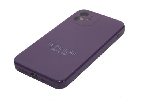 Чехол-накладка для iPhone 12 VEGLAS SILICONE CASE NL Защита камеры фиолетовый (45) оптом, в розницу Центр Компаньон фото 2