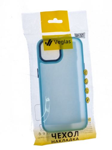Чехол-накладка для iPhone 15 VEGLAS Fog Glow синий оптом, в розницу Центр Компаньон фото 3