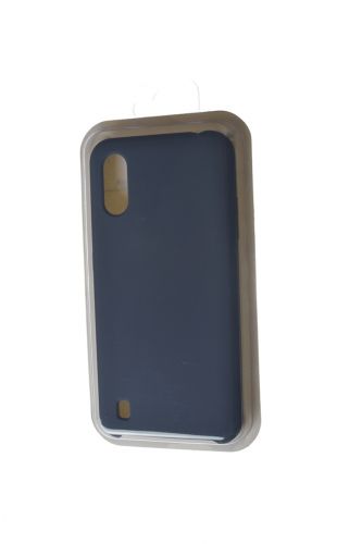 Чехол-накладка для Samsung A015F A01 SILICONE CASE темно-синий (8) - фото