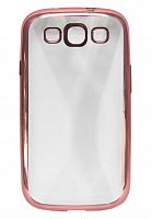 Чехол-накладка для Samsung i9300 SIII РАМКА TPU розовое золото - фото