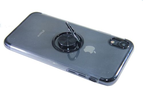 Чехол-накладка для iPhone XS Max ELECTROPLATED TPU КОЛЬЦО черный оптом, в розницу Центр Компаньон фото 3