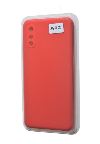 Чехол-накладка для Samsung A022G A02 VEGLAS SILICONE CASE закрытый красный (1) оптом, в розницу Центр Компаньон