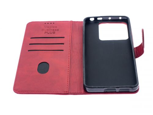 Чехол-книжка для XIAOMI Redmi Note 13 Pro 5G VEGLAS BUSINESS PLUS красный оптом, в розницу Центр Компаньон фото 3