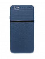 Купить Чехол-накладка для iPhone 6/6S Plus  NEW LINE LITCHI TPU синий оптом, в розницу в ОРЦ Компаньон