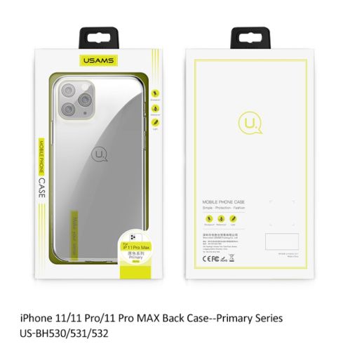 Чехол-накладка для iPhone 11 Pro USAMS US-BH530 Primary прозрачный оптом, в розницу Центр Компаньон фото 5