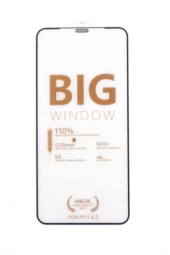 Защитное стекло для iPhone XS Max/11 Pro Max WOLF KING YOGA MASTER пакет черный - фото