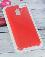 Купить Чехол-накладка для Samsung J600F J6 2018 SILICONE CASE NL красный оптом, в розницу в ОРЦ Компаньон