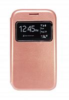 Чехол-книжка для Samsung J105 J1 mini BUSINESS ONE WINDOW розовое золото - фото
