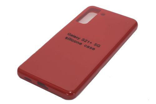 Чехол-накладка для Samsung G996F S21 Plus SILICONE CASE закрытый красный (1) оптом, в розницу Центр Компаньон фото 2