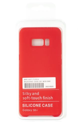 Чехол-накладка для Samsung G955H S8 Plus SILICONE CASE OP красный (1) оптом, в розницу Центр Компаньон фото 4