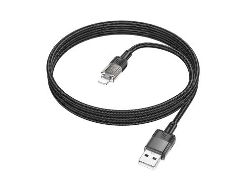 Кабель USB Lightning 8Pin HOCO U129 Spirit 3.0A 1.2м черный - фото фото 3