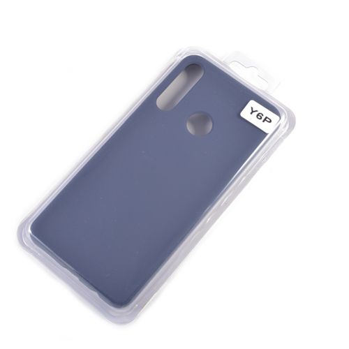 Чехол-накладка для HUAWEI Y6P VEGLAS SILICONE CASE закрытый темно-синий (8)		 - фото фото 2