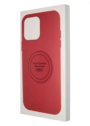 Чехол-накладка для iPhone 12 Pro Max SILICONE TPU NL поддержка MagSafe красный коробка оптом, в розницу Центр Компаньон фото 4