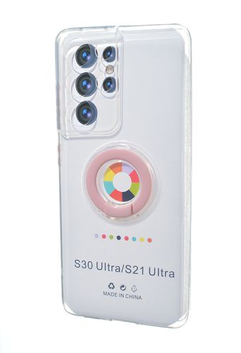 Чехол-накладка для Samsung G998F S21 Ultra NEW RING TPU розовый оптом, в розницу Центр Компаньон фото 2