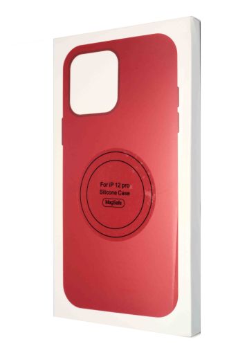 Чехол-накладка для iPhone 12\12 Pro SILICONE TPU NL поддержка MagSafe красный коробка оптом, в розницу Центр Компаньон фото 4