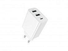 СЗУ Type-C BOROFONE BA105A 3port 3A белый - фото