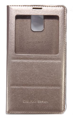 Чехол-книжка для Samsung N910C Note 4 FLIP WALLET КОЖА ОКНО золото - оптовая продажа Чехол-книжка для Samsung N910C Note 4 FLIP WALLET КОЖА ОКНО золото - фото