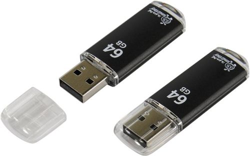 USB 2.0 флэш карта 64 Gb Smart Buy V-Cut черный оптом, в розницу Центр Компаньон фото 3